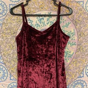 Velvet tank top.